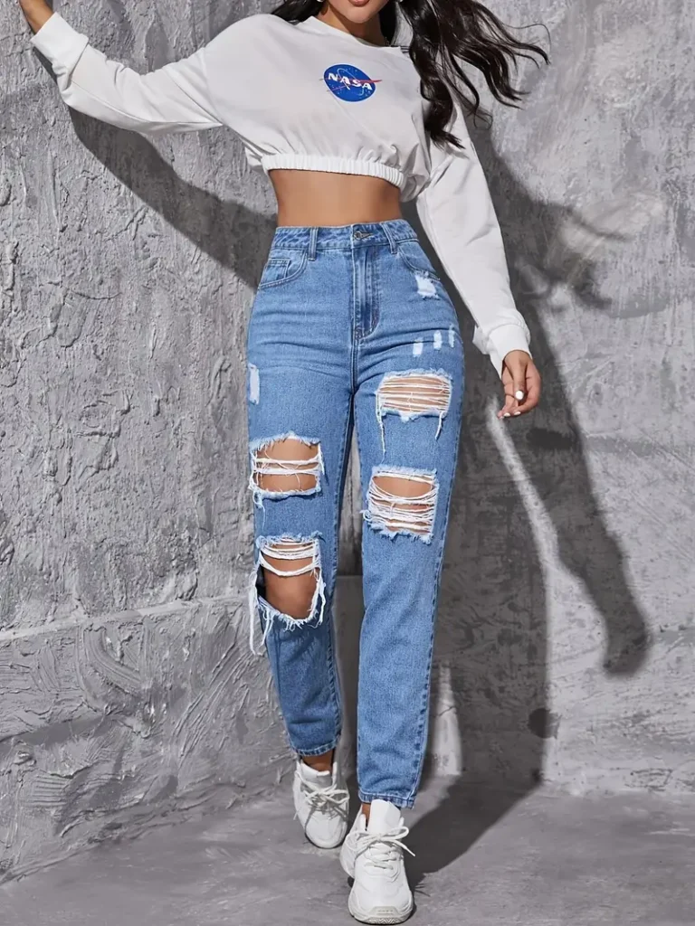 Brown mom jean main image 0
