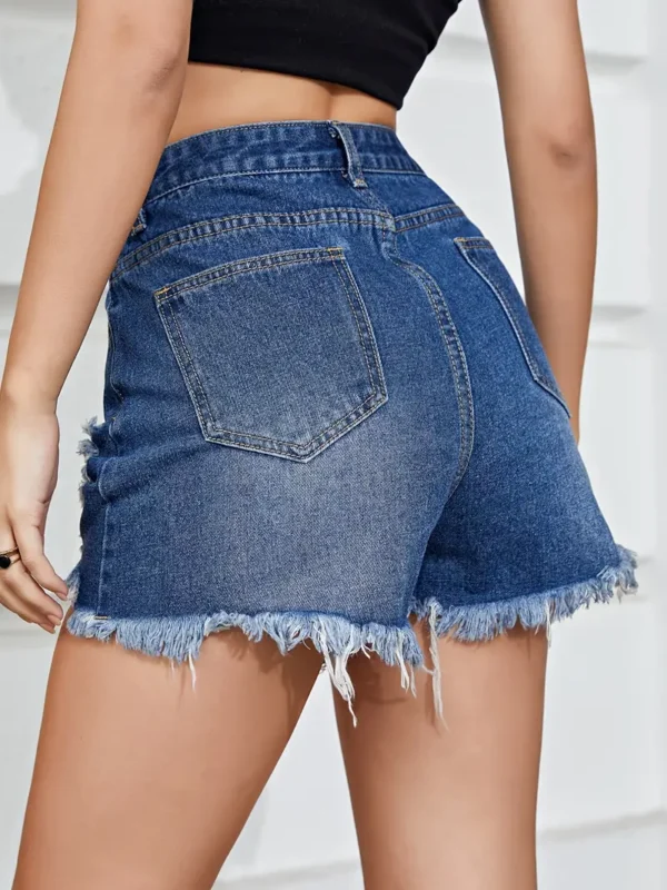 stretchy ripped knee blue denim (copy)