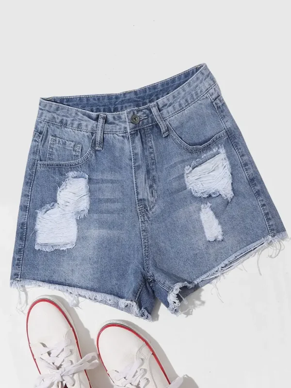 high waisted short blue denim (copy)