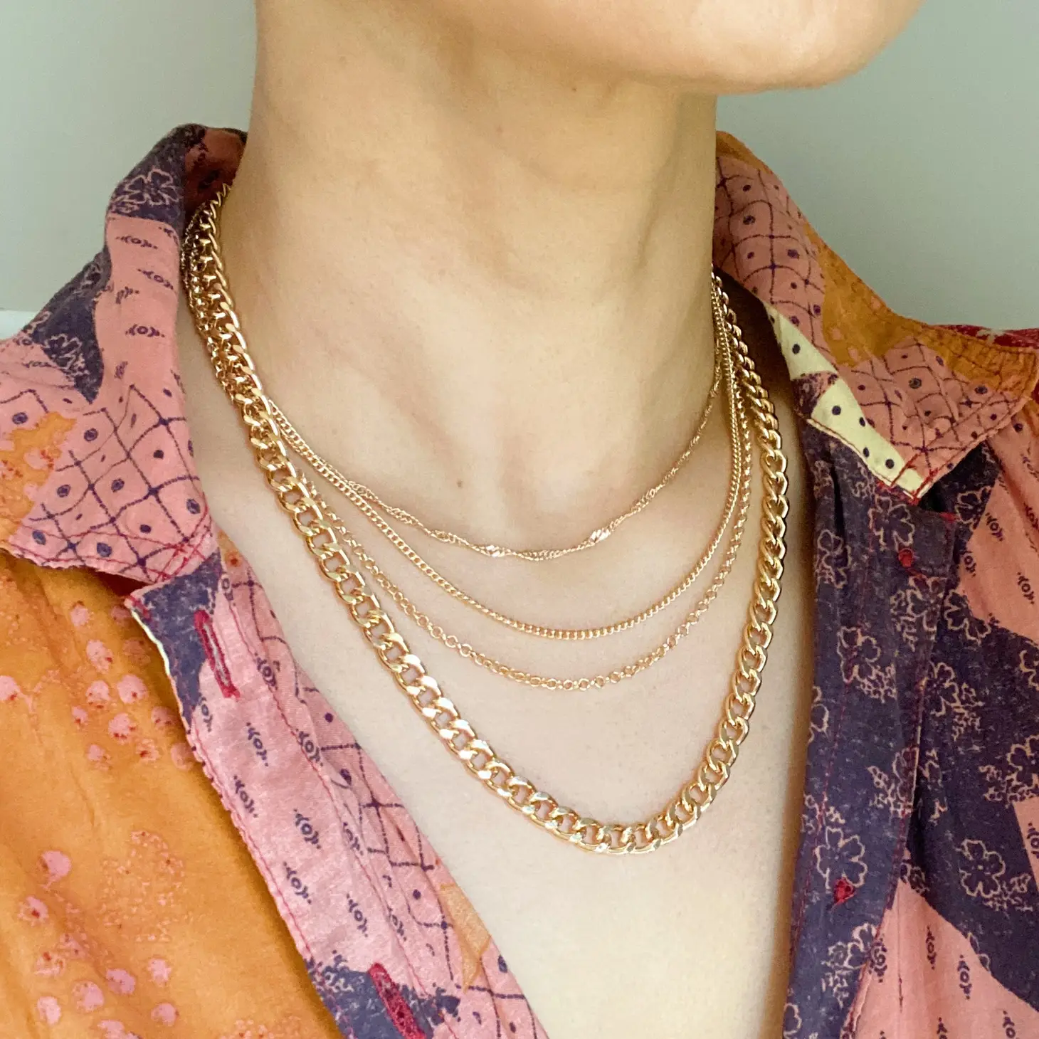 quattro layered necklace