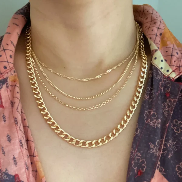 quattro layered necklace