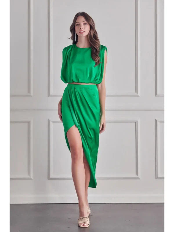 green with envy skirt set