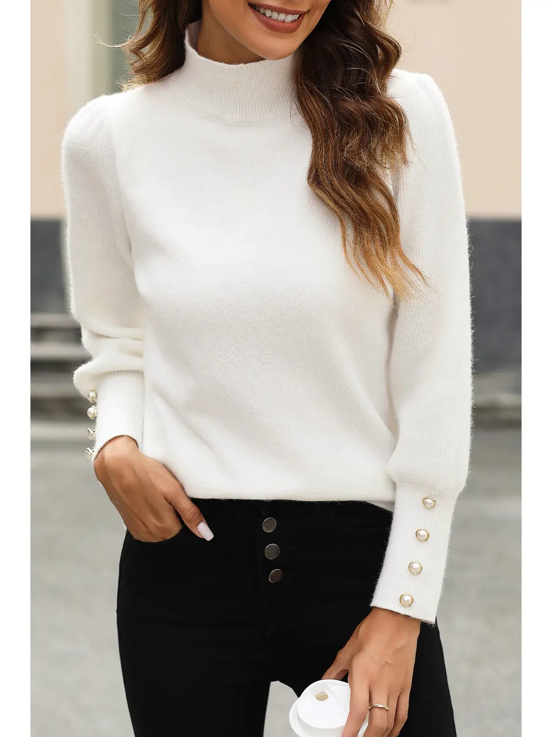 winter white sadie sweater