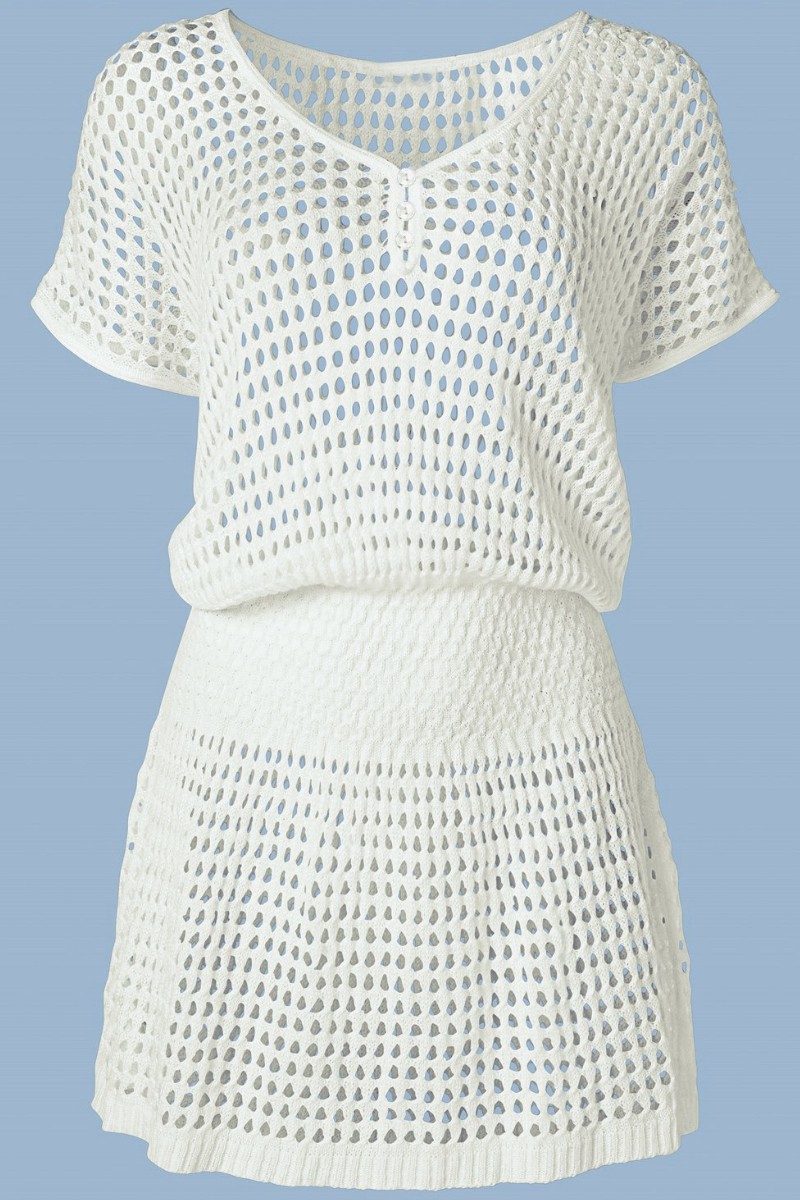 "carla" crochet cover up dress